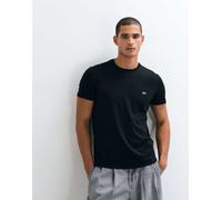 T-shirt Lacoste Da Uomo collo rotondo, a maniche corte, colore Nero TH6709 031