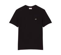 Lacoste - T-Shirt Piqué Pesante in Cotone e Lino - - Tops - Uomo - Nero - L