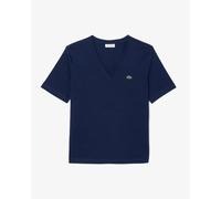 LACOSTE T-SHIRT SCOLLO V - BLU - TF7300-166