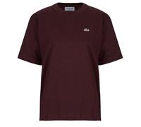Lacoste T-shirt T-shirt en coton doux relaxed fit in Bordeaux IT 42