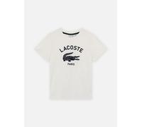 Lacoste - T-shirt Umprimé Signature Lacoste Bianco - Abbigliamento 10A Bianco