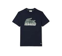Lacoste Tee-Shirt & Turtle Neck - Maglietta da Uomo, Blu Navy, M