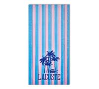 Lacoste Telo mare grande, 100% cotone, ultra assorbente e ad asciugatura rapida, lavabile in lavatrice, palme, rosa antico, 91,4 x 182,9 cm (larghezza x lunghezza)