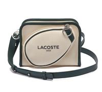 Lacoste Tennis Style Textile Shoulder Bag - Beige