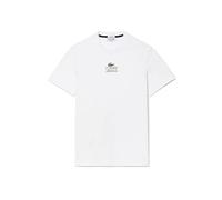 Lacoste TH1147 Maglietta Sportiva a Maniche Lunghe, Blanc, S Unisex