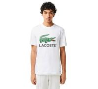 Lacoste Th1285 t-Shirt Manica Lunga Sport, Bianco, S Uomo