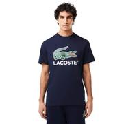 T-shirt Lacoste Classic Logo manica corta blu navy bianco verde - S