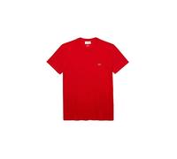 Lacoste T-shirt a Girocollo in Cotone Pima Rossa IV/M