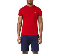 Lacoste T-shirt a Girocollo in Cotone Pima Rossa VII/2XL