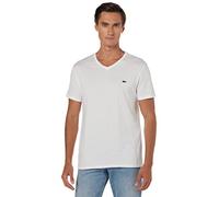 T-shirt Lacoste Regular Fit manica corta collo a V bianco - XXL