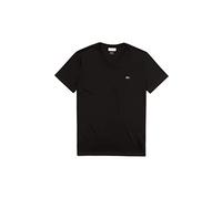 T-shirt Lacoste Regular Fit manica corta collo a V nero - M
