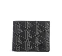Lacoste Money Pieces Portafoglio 11 cm monogram noir gris (TAS025884)