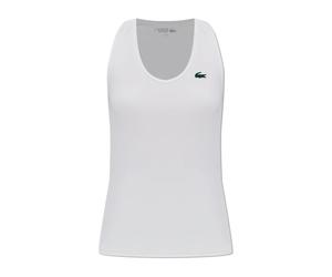 Lacoste - Top Smanicato con Applicazione Logo - - Tops - Donna - Bianco - S
