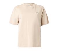 Lacoste, ,Tops ,Donna ,Beige ,M T-shirt in morbido cotone dal taglio rilassato