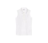 Lacoste, ,Tops ,Donna ,Bianco ,2XS Polo Bianca con Bottoni in Madreperla