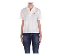 Lacoste, ,Tops ,Donna ,Bianco ,L Camicie Polo e Polos Crema