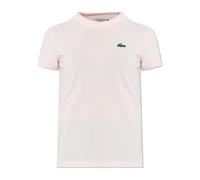 Lacoste, ,Tops ,Donna ,Rosa ,S T-Shirt Tecnica in Cotone Ultra Dry