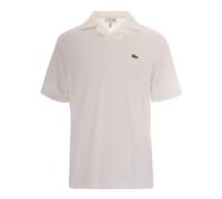 Lacoste, ,Tops ,Uomo ,Bianco ,S Polo in Cotone e Lino dal Taglio Classico