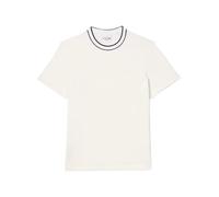 Lacoste, ,Tops ,Uomo ,Bianco ,L/XL T-shirt girocollo con contrasto