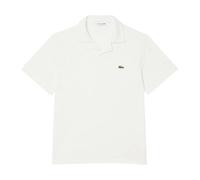 Lacoste, ,Tops ,Uomo ,Bianco ,XL Polo in Cotone e Lino dal Taglio Classico