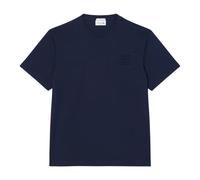 Lacoste, ,Tops ,Uomo ,Blu ,S Classic Fit Embossed T-Shirt