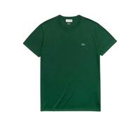Lacoste T-shirt a Girocollo in Cotone Pima Verde V/L Green