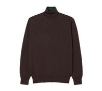 Lacoste - Pull à col roulé en laine Marrone - Abbigliamento M Marrone