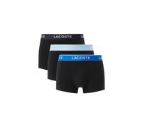 Lacoste Uomo Boxer Corti Pack 3 – Stretch Cotton – Nero/Blu/Bianco – XL