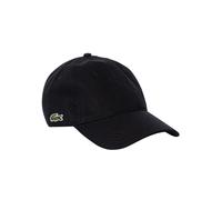 Lacoste Uomo Berretto da baseball con logo laterale, Nero