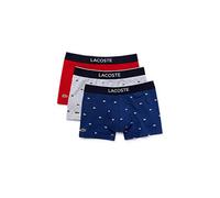 Boxer Lacoste Casual Signature blu grigio rosso (3 unità) - S