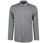 Lacoste Uomo Camicia a Quadri con Taschino sul Petto, Blu, L