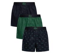 Lacoste Uomo Confezione da 3 boxer in tessuto, Multicolore