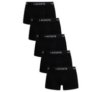 Lacoste Uomo Confezione da 5 boxer elasticizzati in cotone, Nero