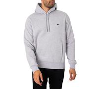 Lacoste Uomo Felpa con cappuccio con logo ricamato, Grigio