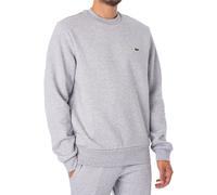 Lacoste Uomo Felpa in cotone garzato organico, Grigio