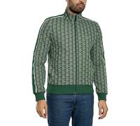 Lacoste Uomo Giacca da tuta in jacquard con cerniera Paris, verde