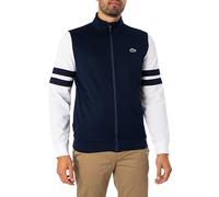 Lacoste Uomo Giacca sportiva con zip e logo, Blu, XL
