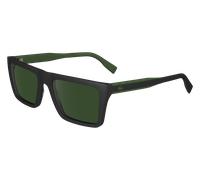 Lacoste Uomo L6009S 002 Occhiali da sole Bio-iniettato Nero Verde Squadrata Normale Normale