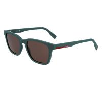 Lacoste Uomo L987S 301 Occhiali da sole Bio-iniettato Verde Marrone Squadrata Fotocromatiche Fotocromatiche