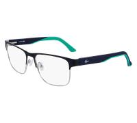 Lacoste Uomo Lacoste L2291 414 Montature da vista Metallo Blu Squadrata Normale Normale