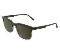 Lacoste Uomo Lacoste L6074S 202 Occhiali da sole Bio-iniettato Marrone Squadrata Normale
