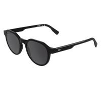 Lacoste Uomo Lacoste L6087S 001 Occhiali da sole Bio-iniettato Nero Grigio Squadrata Normale