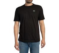 Lacoste Uomo Maglietta con logo sportivo, Nero