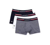 Lacoste Uomo Pack De 3 Boxer Courts Boxer Not Applicable, Blu (Marine/Blanc 525), Small