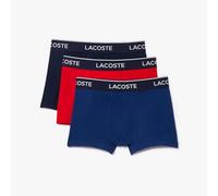 Lacoste Uomo Pack De 3 Boxer Courts Boxer Not Applicable, Multicolore (Marine/Rouge/Methylene W64), X-Small
