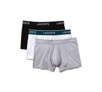 Lacoste Uomo Pack De 3 Boxer Courts Boxer Not Applicable, Nero (Noir/Blanc/Argento Chiné Nua), Large