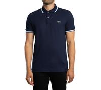 Polo Lacoste Regular Fit Trim Accent L.12.12 manica corta blu bianco - L