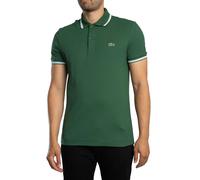 Lacoste Uomo Polo con dettagli a taglio regolare, verde
