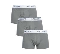 Lacoste Uomo Tronchetti di tracolla in cotone 3 pezzi, Grigio