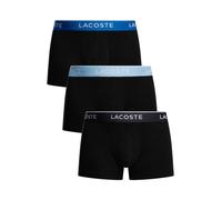 Lacoste Uomo Tronchetti di tracolla in cotone 3 pezzi, Nero